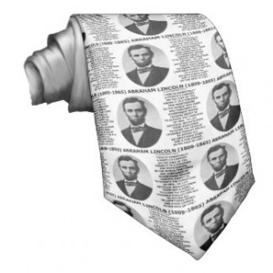Abraham Lincoln People's Contest Union Race Life Neck Ties