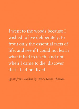 Quote from Walden by Henry David Thoreau