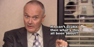 The Office quotes: Creed on scuba • OfficeTally