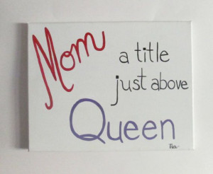 Mom Canvas Art Quotes Mom Quotes Mother Daughter Gift for mom 11x14