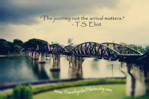 art print quotes travel photography grey green bridge landscape ...