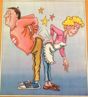 Period Pain Cartoon Neck pain 85% of the time.