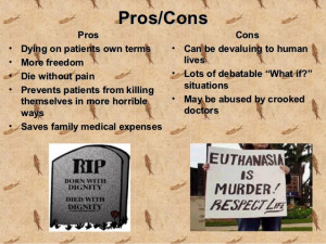 Pros and cons of assisted suicide Euthanasia: Death with Dignity ...