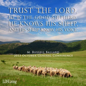 ... His sheep know His voice.