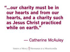 our charity must be in our hearts and from our hearts, and a charity ...
