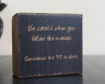 Office decor, wood, decor block, fu nny quote, stained, rustic, 