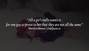 Funny Marilyn Monroe – “All a girl really wants”