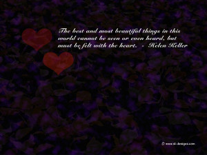 Love Quote on a wallpaper