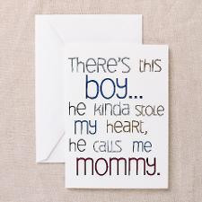 Baby Boy Quote for Mom Greeting Card for
