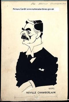 This was a cartoon drawing of Neville Chamberlain and I thought it fit ...