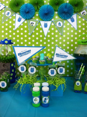 Monsters University Party #monstersuniversity #party Birthday Parties ...