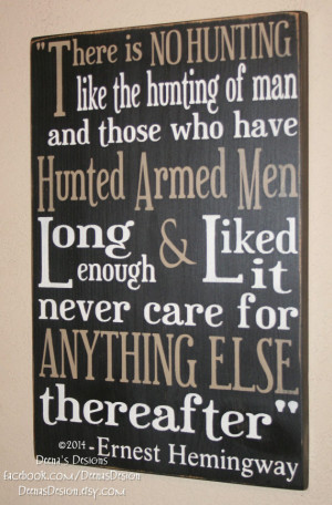 Police Officer Sign, Ernest Hemingway Quote, Distressed Wall Decor ...