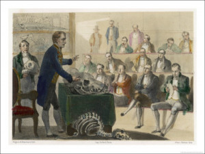 Georges Cuvier Lecturing on Paleontology at the Museum (Sic) D ...