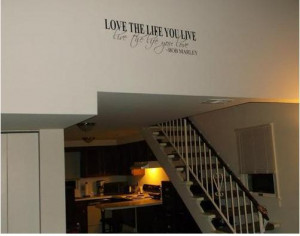 Large Bedroom Quote Bob Marley Love Life Live Wall Art Sticker Decal ...