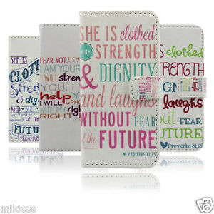 Proverbs-31-25-Bible-Verse-Quote-Wallet-Flip-PU-leather-Case-For ...