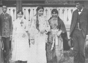 Susan Laflesche (center) on Graduation Day, Hampton Institute, in 1886 ...