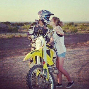 Motocross girlfriend.