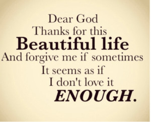 thank you beautiful life quote picture quotes sayings pics God Quotes ...