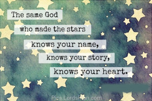 God knows everything about you.