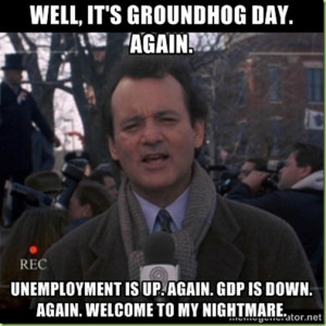 Monday the Day After Groundhog Day: We Do it All Over Again