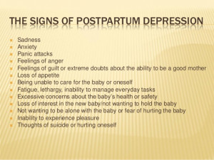 Postpartum Depression Quotes How is postpartum depression