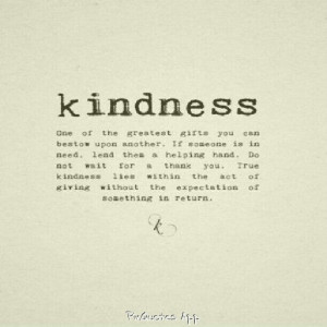 True definition of kindness