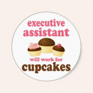 funny executive assistant cupcake business cards