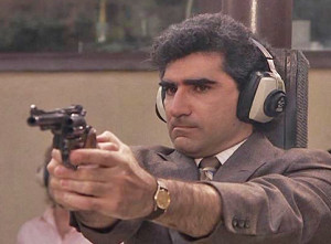 Eugene Levy in ARMED AND DANGEROUS (1986).