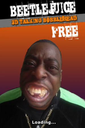 Free Beetlejuice 3D Talking Bobblehead (FREE) iPhone App & Review