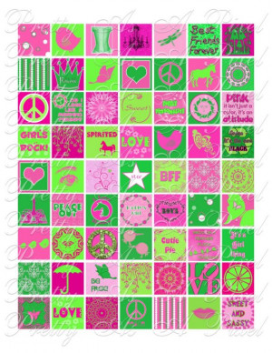 Hot Pink and Lime Green Girly Pics and Sayings Peace Love Chandelier ...