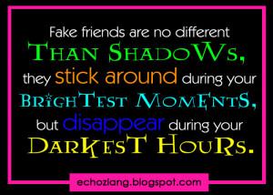 d00bf2dc9a Quotes 369 Fake friends are no different than shadows
