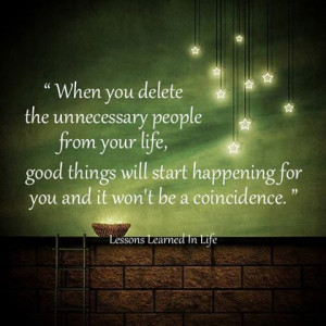 Delete unnecessary people