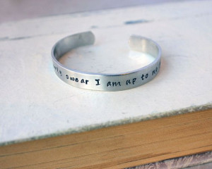 Hand stamped jewelry - quote bracelet - HARRY POTTER inspired bracelet