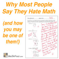 Hate Math Many people say they hate math