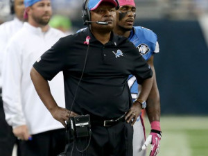 Detroit Lions head coach Jim Caldwell on the sidelines during second ...