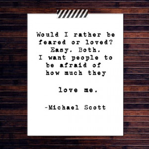 Gift for a man brother friend boss Michael Scott from the Office quote ...