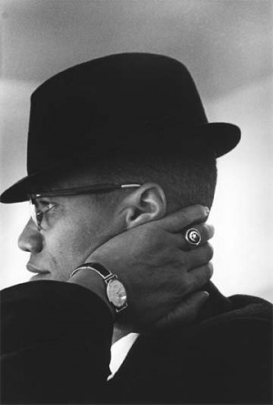Portrait of Malcolm X, Chicago, 1961 by Eve Arnold