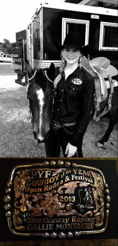 ... breakaway roping buckle at the PYF Cowboy of the Year Open Rodeo in