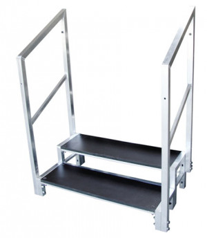 Portable Steps with Handrail