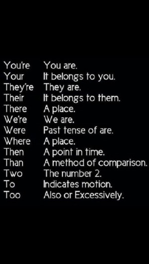 Check it out. Grammar it's important!!