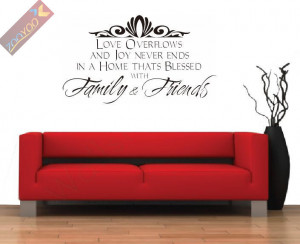 =40%Discount Off/ZooYoo8042/58cm Love Family Friend/English Quote ...