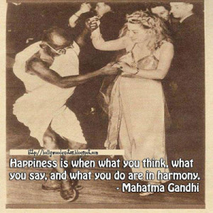 Happiness Quote By Mahatma Gandhi