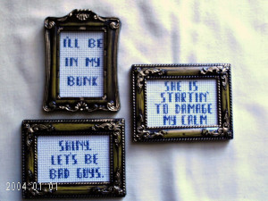 Firefly Jayne Cobb Quotes Framed Set by agorby00