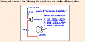 Icl Audio Oscillator Circuit