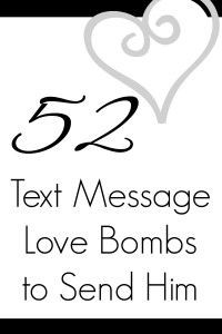 love bombs to send your sweetie - love that there's one a week!