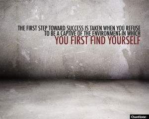 The First Step Toward Success
