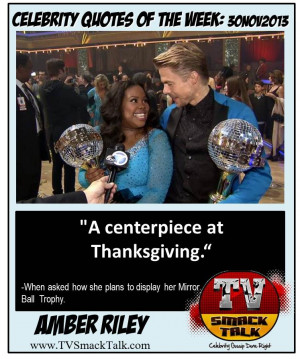 Amber Riley 30NOV2013 quote of the week