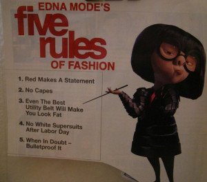Edna Mode No Capes
