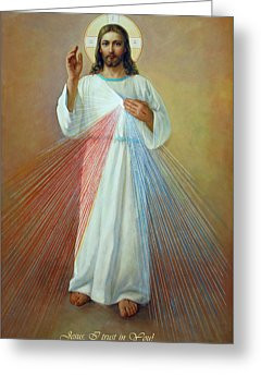 Easter Greeting Cards - Divine Mercy - Jesus I Trust in You Greeting ...
