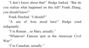 The Heroes of Olympus OMG FRANK LOL MOA SPOILER-- DON'T READ!!